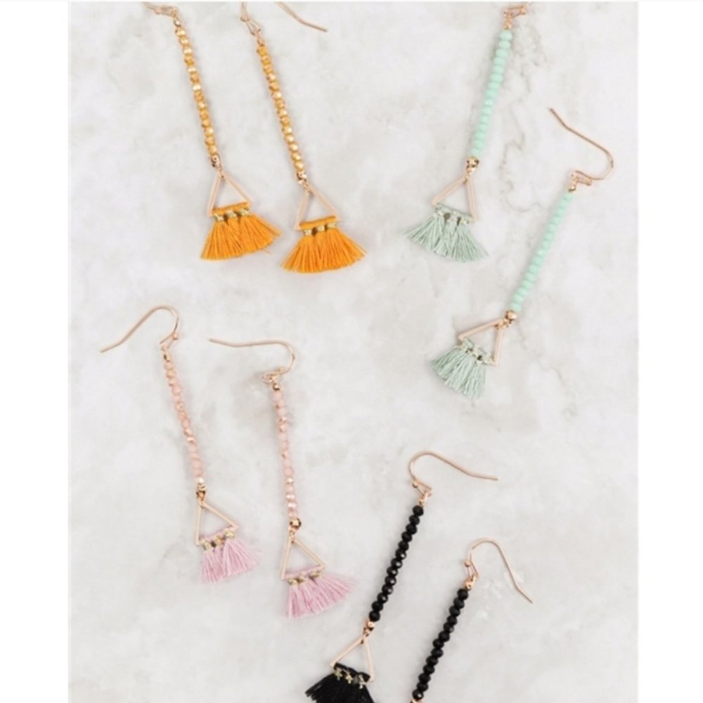 36282 Rondelle Bead Earrings - Picture 4 of 4